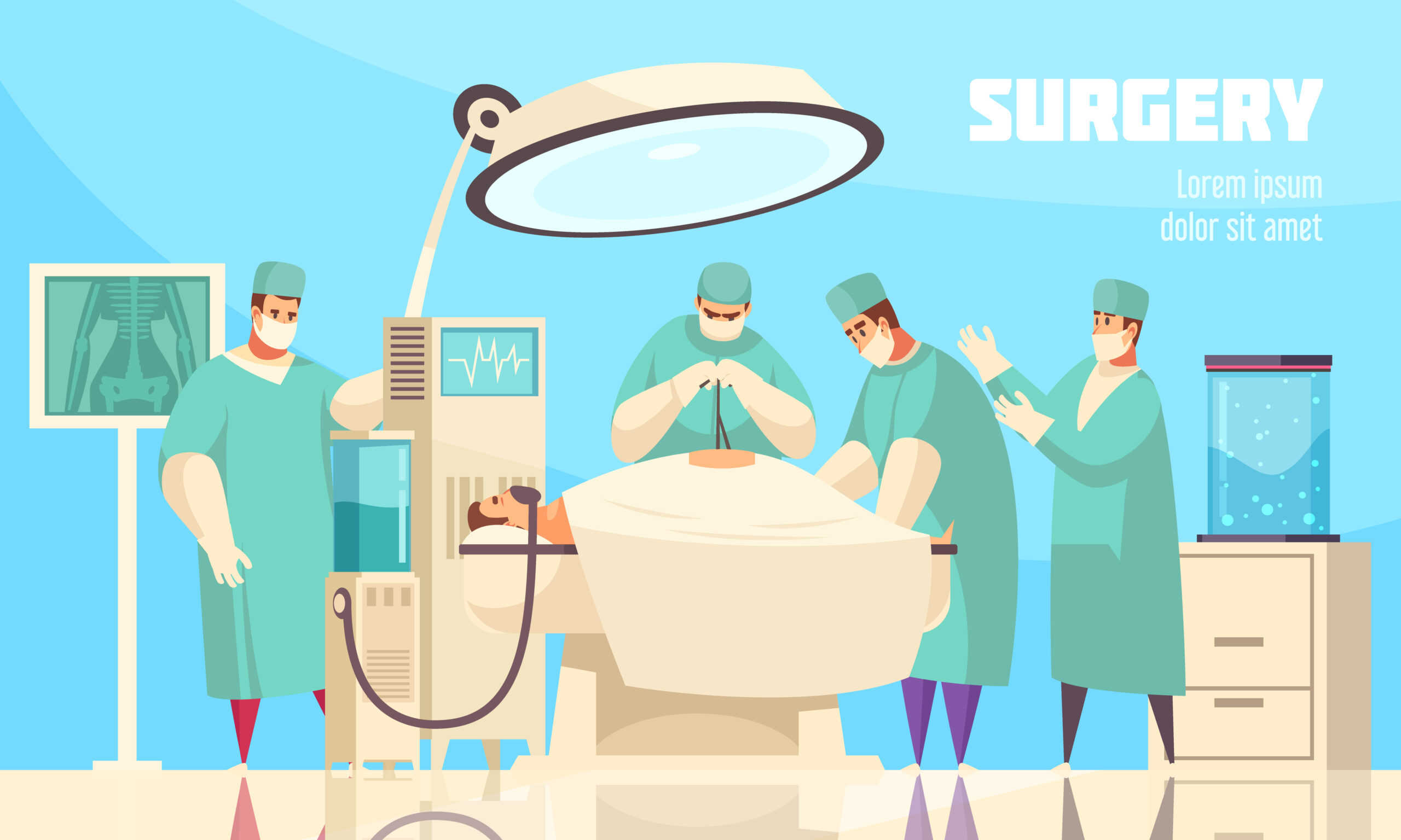 Colored flat hospital operation composition a doctor with assistants treat a person vector illustration SSUCv3H4sIAAAAAAACA01RTWvDMAz9K8LnbN3YLbdRyj6gUDbYpeygOmpj6ljBUtqNkv8+OW1Hb09+0tPT88ltUIJ39cmFGAfRjBo4ufqxctQE5RwwuvphrJwo6iAk1muVR6WdsVN9FVmfyrur3Sth1NZjptnSZLxpmMCwMWoZxFOMmIgHcWN1HXm7WS+zeQz93XPW/7Ev8mbGjd+Vwx0l/1tsmI9MkXBytTZqf1TK3cXiITTEZ4hDEwp0BzYvxj+VE2wfd+V1l7Fvg8/hQLnUDYk34OYcOVMD24gKLUsfFCNwT2eb4LnrWcKEERouFuEYtAUUCRZYUgHNZNMINiXWd5gOgdu072FhUeMmEixWn4CpgQ9KDVlXgvfVC2w5d1iy0J8SlasumZ21ZOY5eep1mGLmvf3eOI5/59NGpNsBAAA=